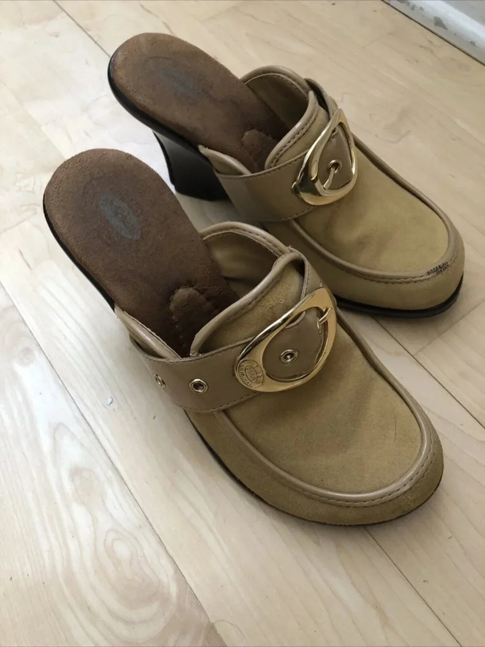 Women's Dr. Scholls Original Platform Sandals Suede Shoes Size 6